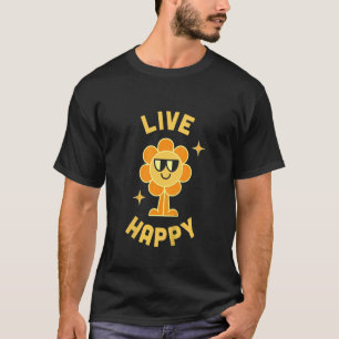 T-shirt Enfants Vivent Heureux Message positif Motivationn