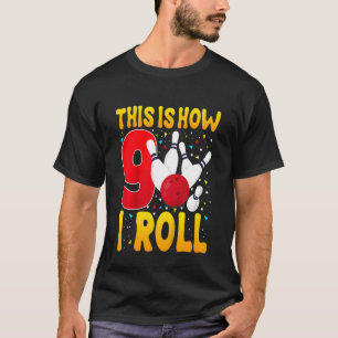 T-shirt Enfants Voici comment je roule 9 Joyeux 9 Annivers