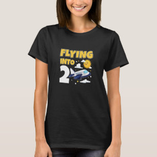 T-shirt Enfants Volant Dans 2 Avions Pilote 2 Ans 2e B