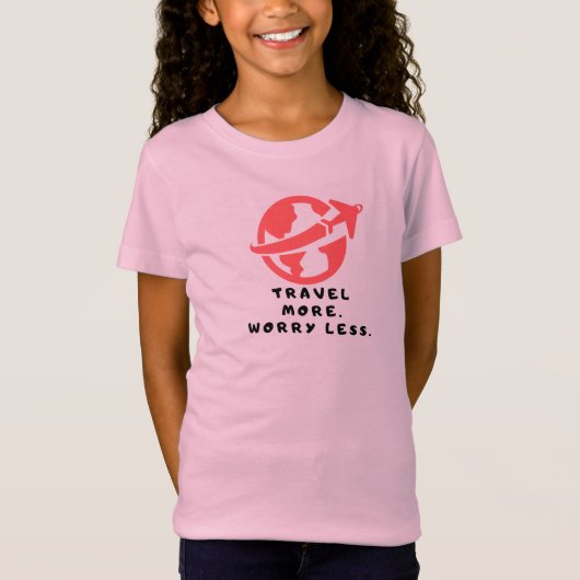T-shirt Enfants Voyage en rose (Devant)