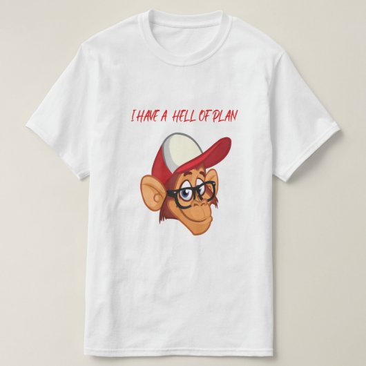 T-shirt Enfer de singe (Design devant)