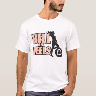 T-shirt Enfer sur la pièce en t de talons