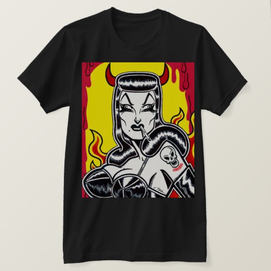 T-shirt Enfer sur les talons (Design devant)