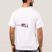 T-shirt "Enfer" Typographie créative trident (Dos)