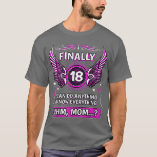 T-shirt Enfin 18 euh Maman 18 