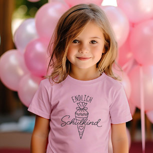 T-Shirt Enfin écolier cornet scolaire 1ère rentrée scolair