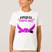 T-shirt Enfin une ceinture violette BJJ !!! (Devant)