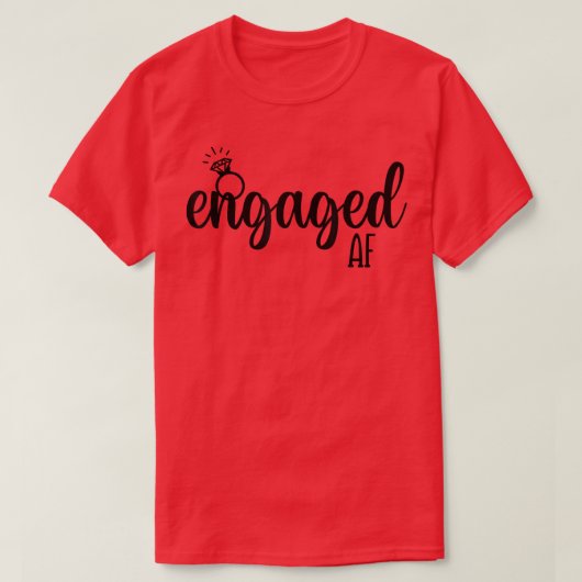 T-shirt Engaged Af Bride To Be Wedding Ring Future Mrs (Design devant)