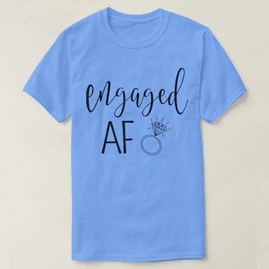 T-shirt Engaged AF Bride To Be Wedding Ring Future Mrs (Design devant)