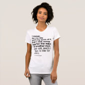 T-shirt Engagement de John Galt (Devant entier)