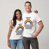 T-shirt Engagement de l'arc-en-ciel de Dieu (Unisexe)