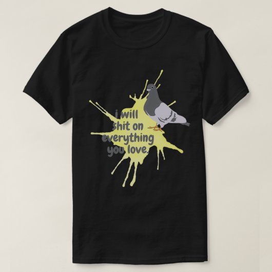 T-shirt engagement pigeon (Design devant)