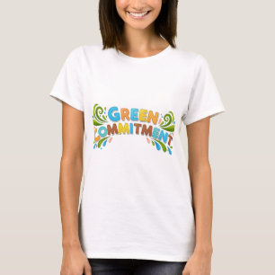 T-shirt Engagement vert.