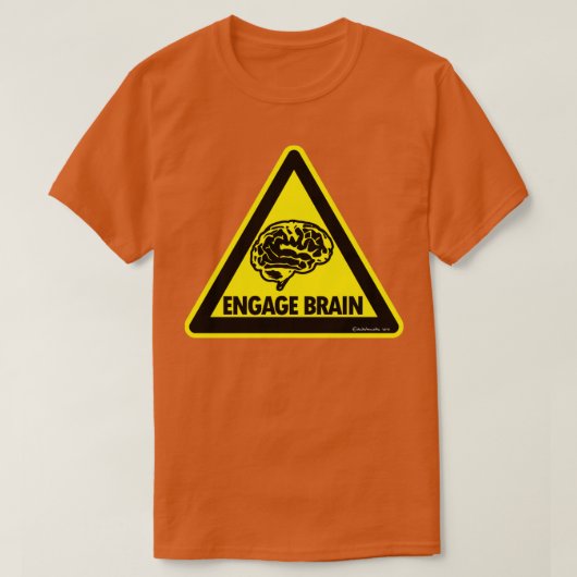 T-shirt Engager le cerveau (Design devant)