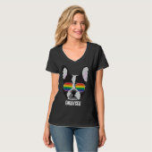 T-shirt Engayged  Boston Terrier Dog Gay Pride (Devant entier)