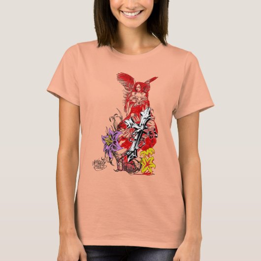 t-shirt engel (Voorkant)