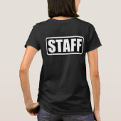 T-shirt Engin de sécurité du personnel de l'événement (Dos)