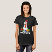 T-shirt Engineer Christmas Funny Snowman Xmas Holiday Paja (Devant entier)
