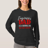 T-shirt Engineer Dad Engineering Mechanical Construction F (Devant)