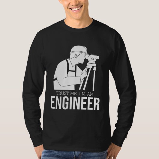 T-shirt engineer joke    text  humour  engineer (Devant)