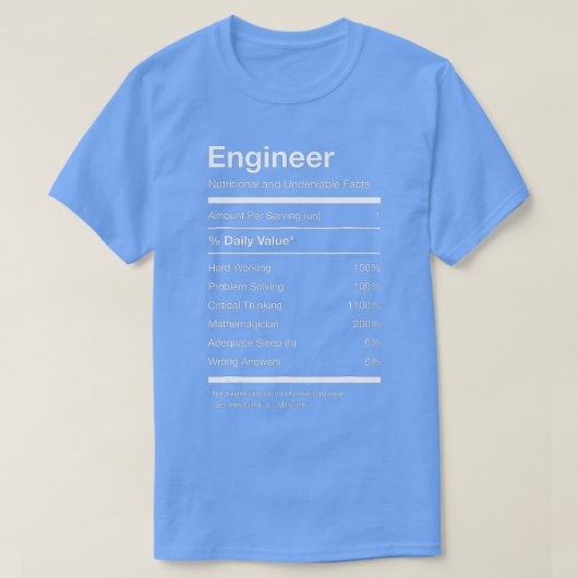 T-shirt Engineer Nutrition (Design devant)