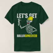 T-shirt Engineer Skeleton Engineering Costume Funny Hallow (Design devant)