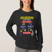 T-shirt Engineering Flow Chart Chemical Engineer (Devant)