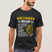 T-shirt Engineers Brain industrial engineering Computer ci (Devant)