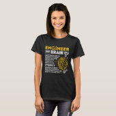 T-shirt Engineers Brain industrial engineering Computer ci (Devant entier)