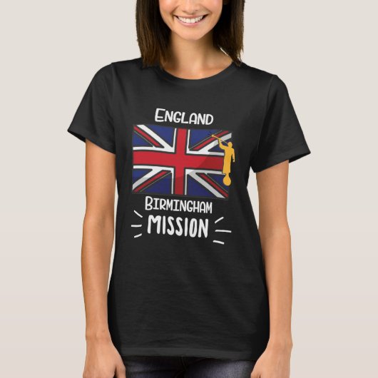 T-shirt England Birmingham Mormon LDS Mission Missionary (Devant)