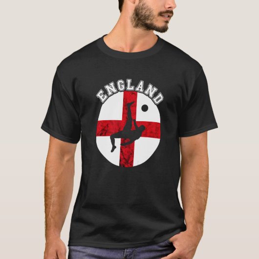 T-shirt England Flag English Soccer Team (Devant)