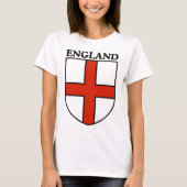 T-shirt England Shield Crest Personalized Name Number  (Devant)