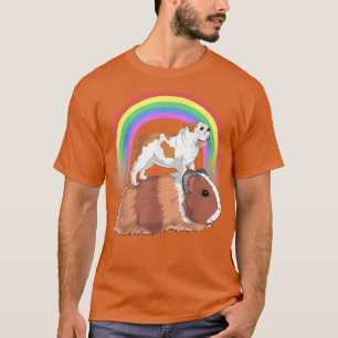 T-shirt English Bulldog Riding Guinea Pig Funny Bulldog Ra