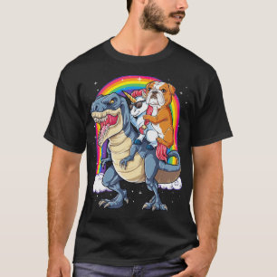 T-shirt English Bulldog Unicorn Dinosaur T rex Girls