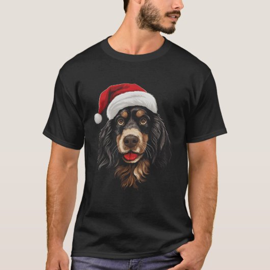 T-shirt English Cocker Spaniel Chien Chiens Noël  (Devant)