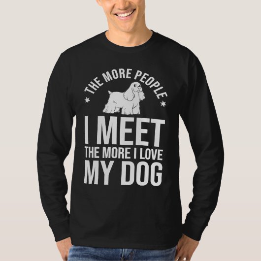T-shirt English Cocker Spaniel Dog  Puppies Owner Lover (Devant)