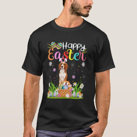 T-shirt English Pointer Dog Happy Easter Egg Hunt Bunny Ea (Devant)