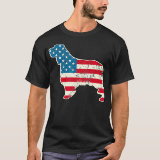 T-shirt English Springer Spaniel 4th of July Men USA Ameri
