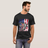 T-shirt English Springer Spaniel S Fun American Flag (Devant entier)