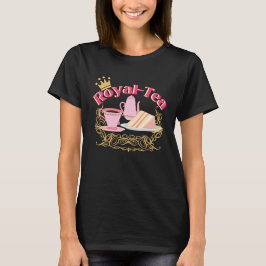 T-shirt English Tea Party Royalty Pun Tea (Devant)