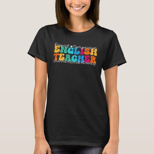 T-shirt English Teacher Appreciation Week Back to School (Devant)