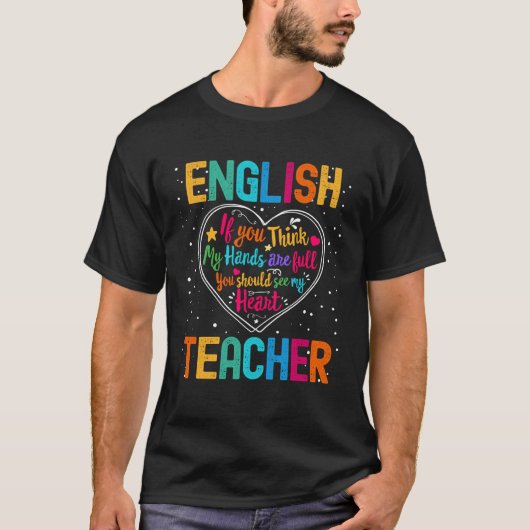 T-shirt English Teacher Appreciation Week Back to School H (Devant)