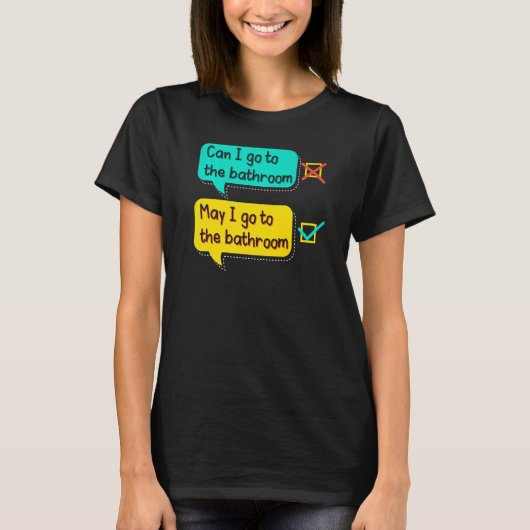 T-shirt English Teacher Grammar Teaching School Grammarian (Devant)