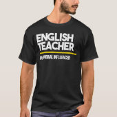 T-shirt English Teacher Original Influencer High Middle Sc (Devant)