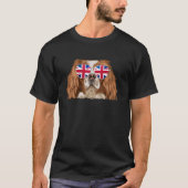 T-shirt English Toy Spaniel Dog Royaume-Uni Lunettes de so (Devant)