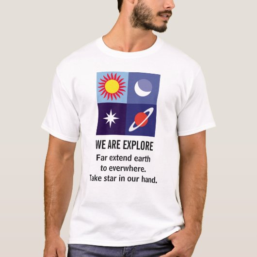 T-shirt ENGRISH : nous sommes les explorons ! (Devant)