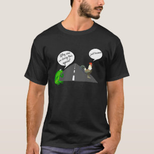 T-shirt Énigme de la traversée de la grenouille poulet