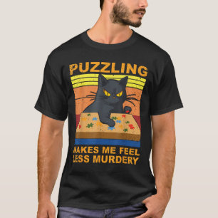 T-shirt Énigmes Me Font Me Sentir Moins Meurtrier Rétro Vi