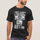 T-shirt Enjoy Being A Retired Web Developer (Devant)