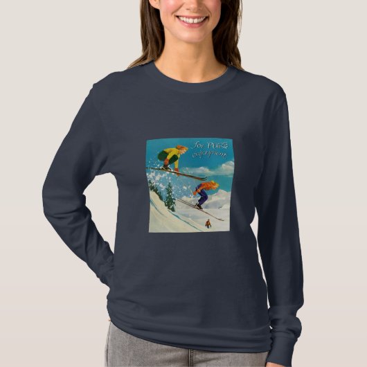T-shirt Enjoying ski (Devant)